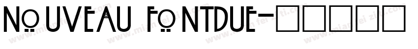Nouveau Fontdue字体转换